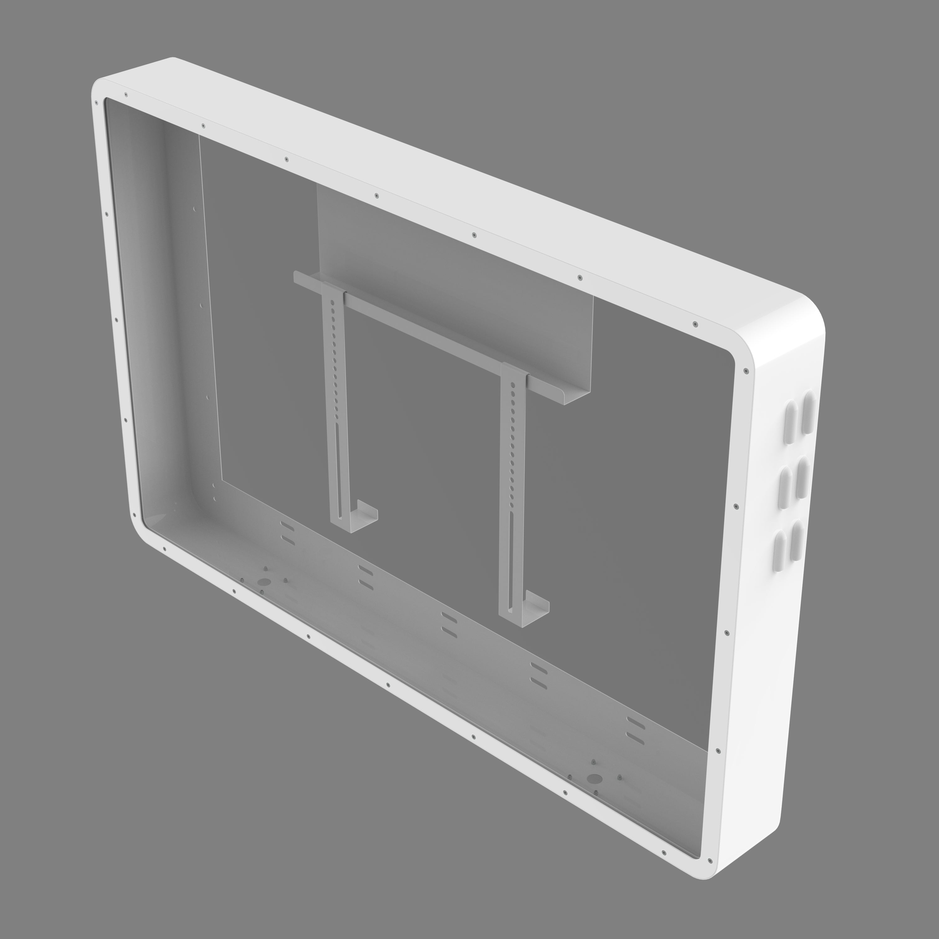 Robust TV Protection Cabinet front angled view