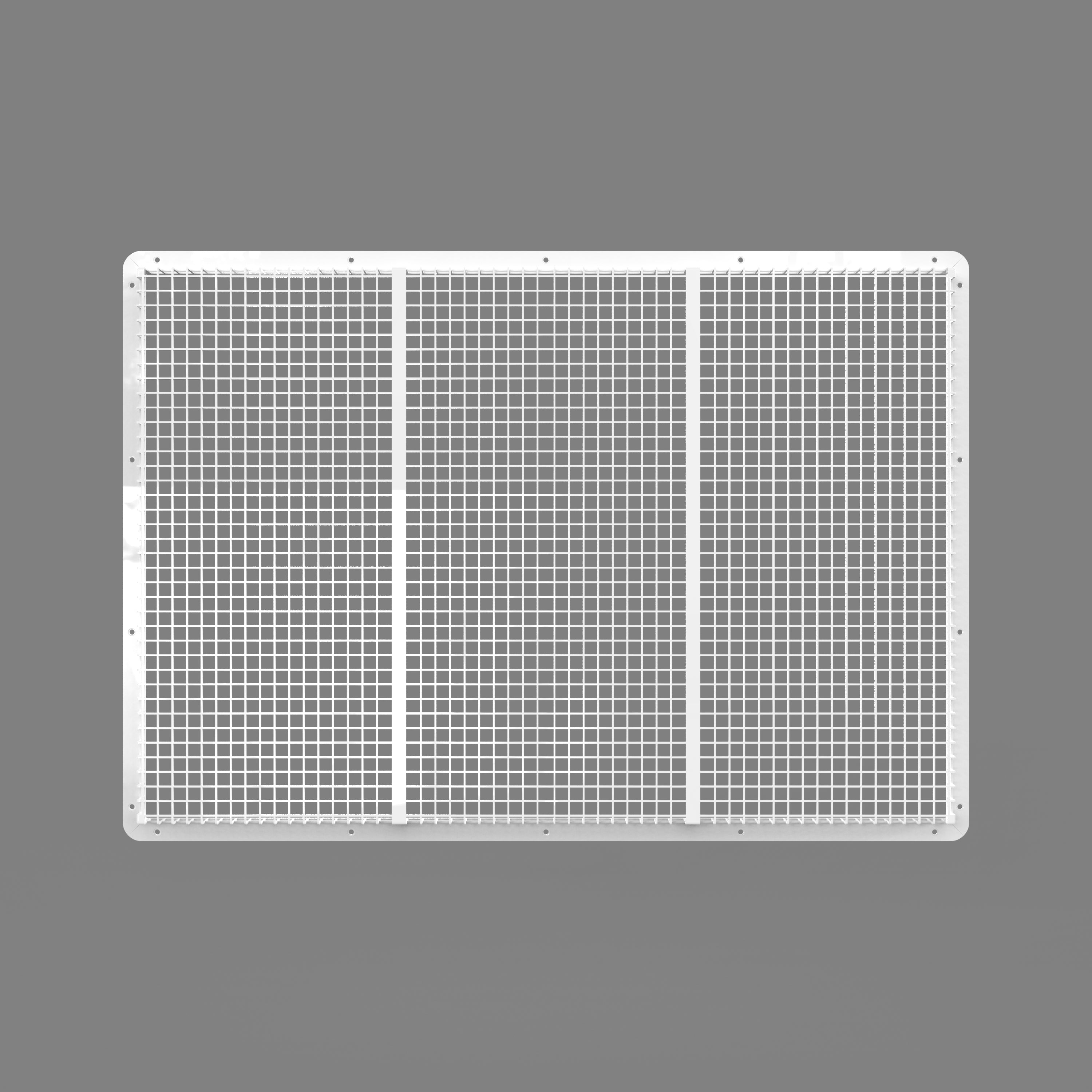 Return air vent protection cover front view