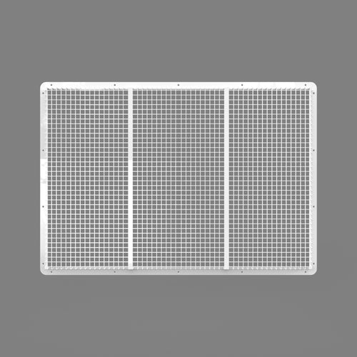 Return air vent protection cover front view