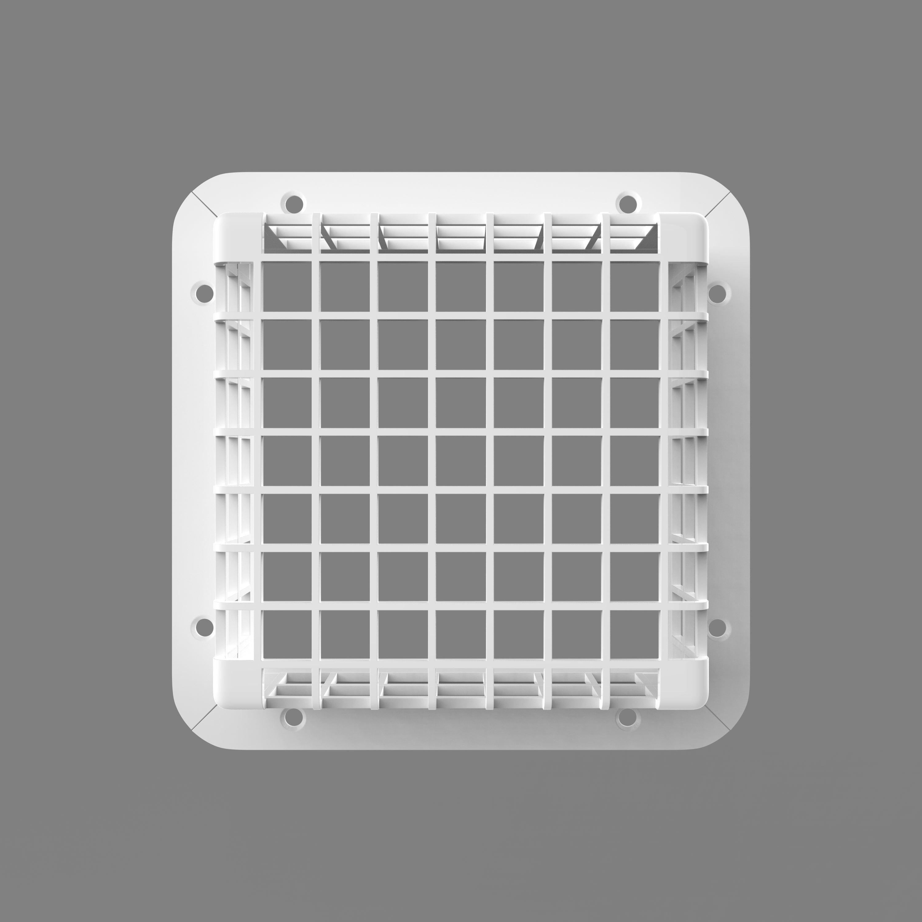 Smoke alarm protection cover front view