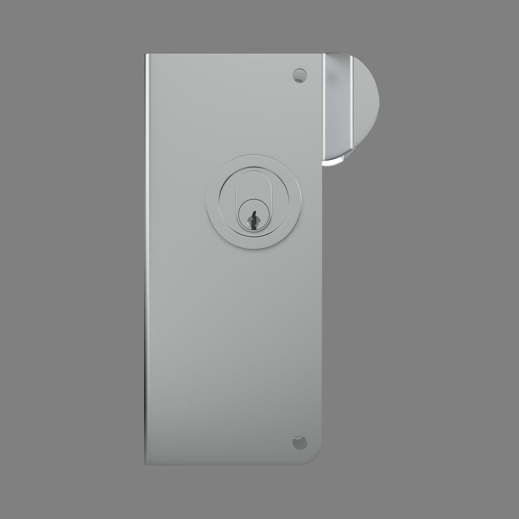 Robust stainless steel door wrap angled view showing depth