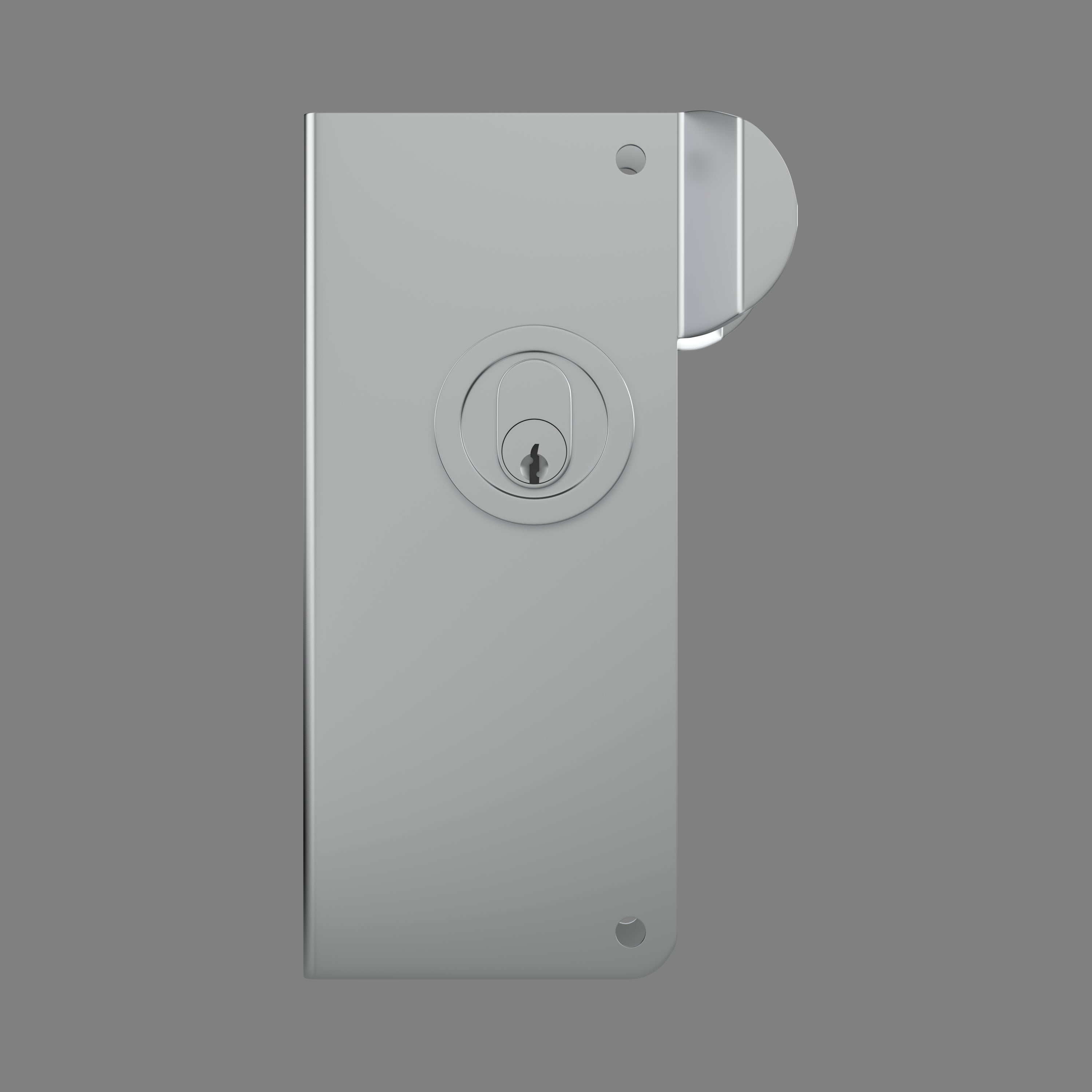 Robust stainless steel door wrap angled view showing depth