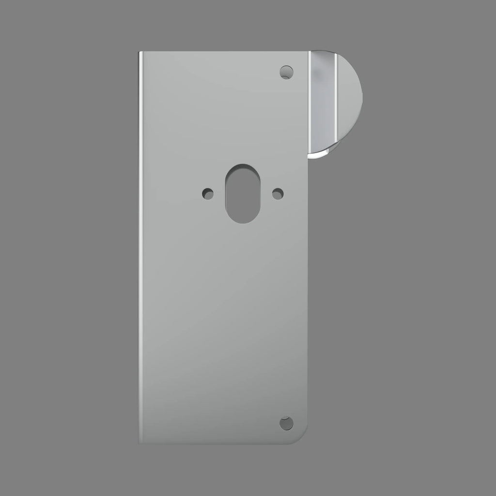 Robust stainless steel door wrap without fittings front