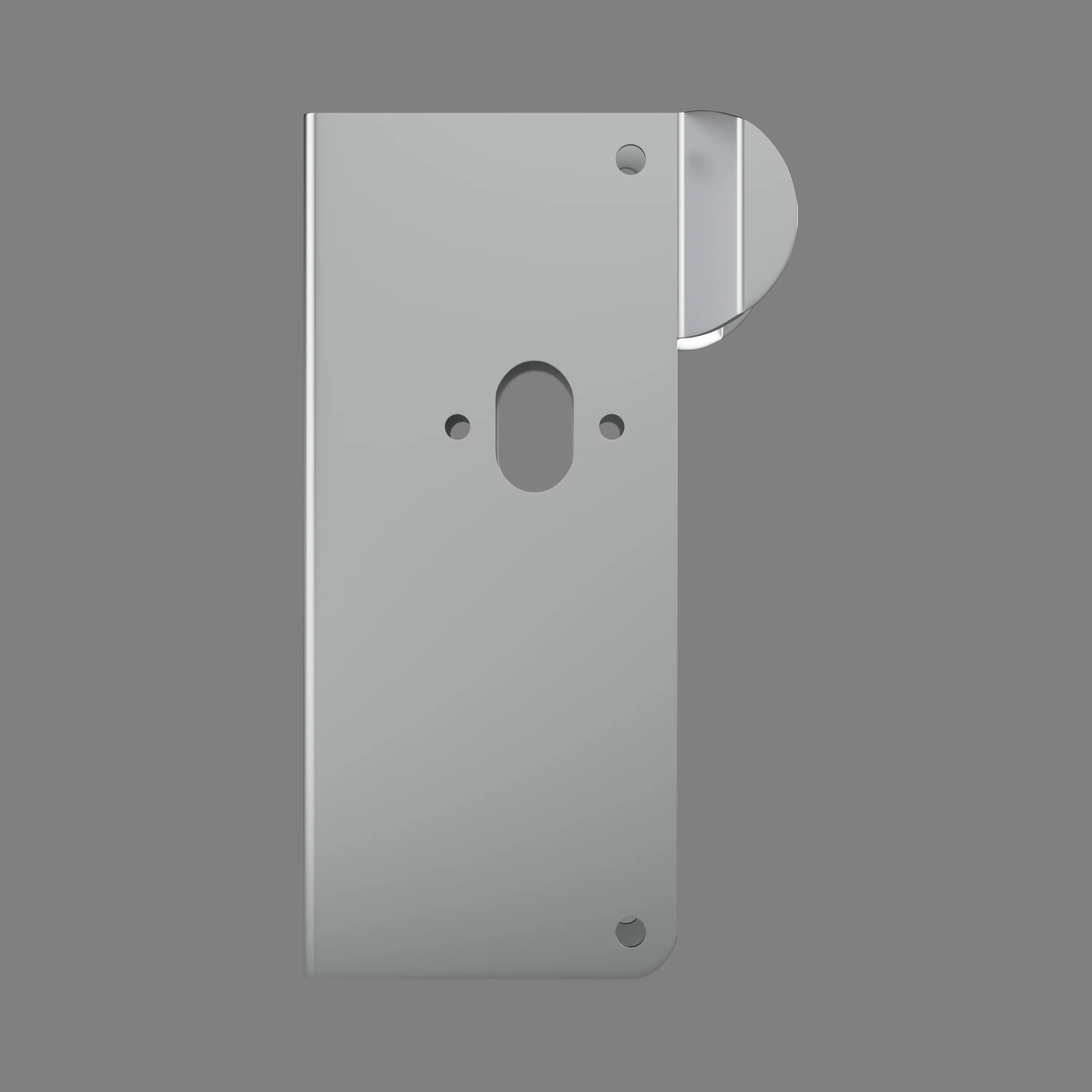 Robust stainless steel door wrap without fittings front