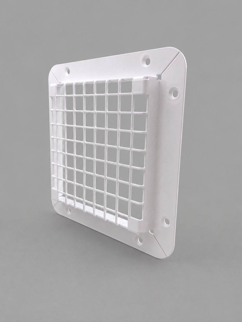 Down light protection cover side angle view