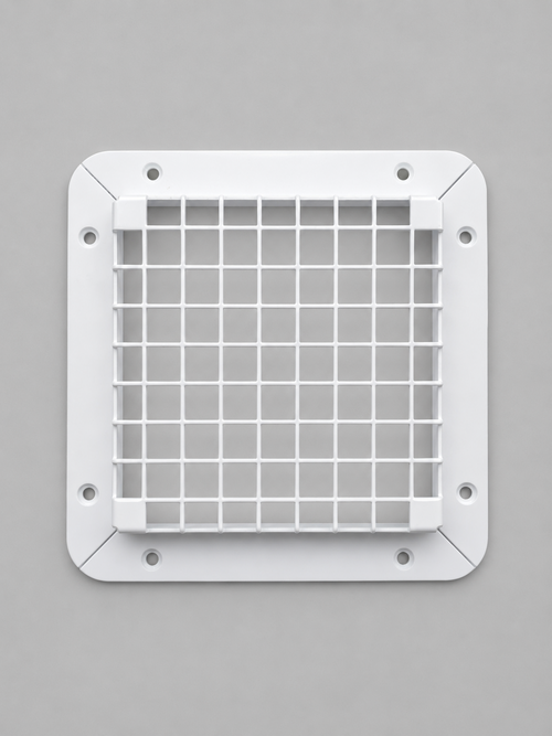 Down light protection cover angled top view