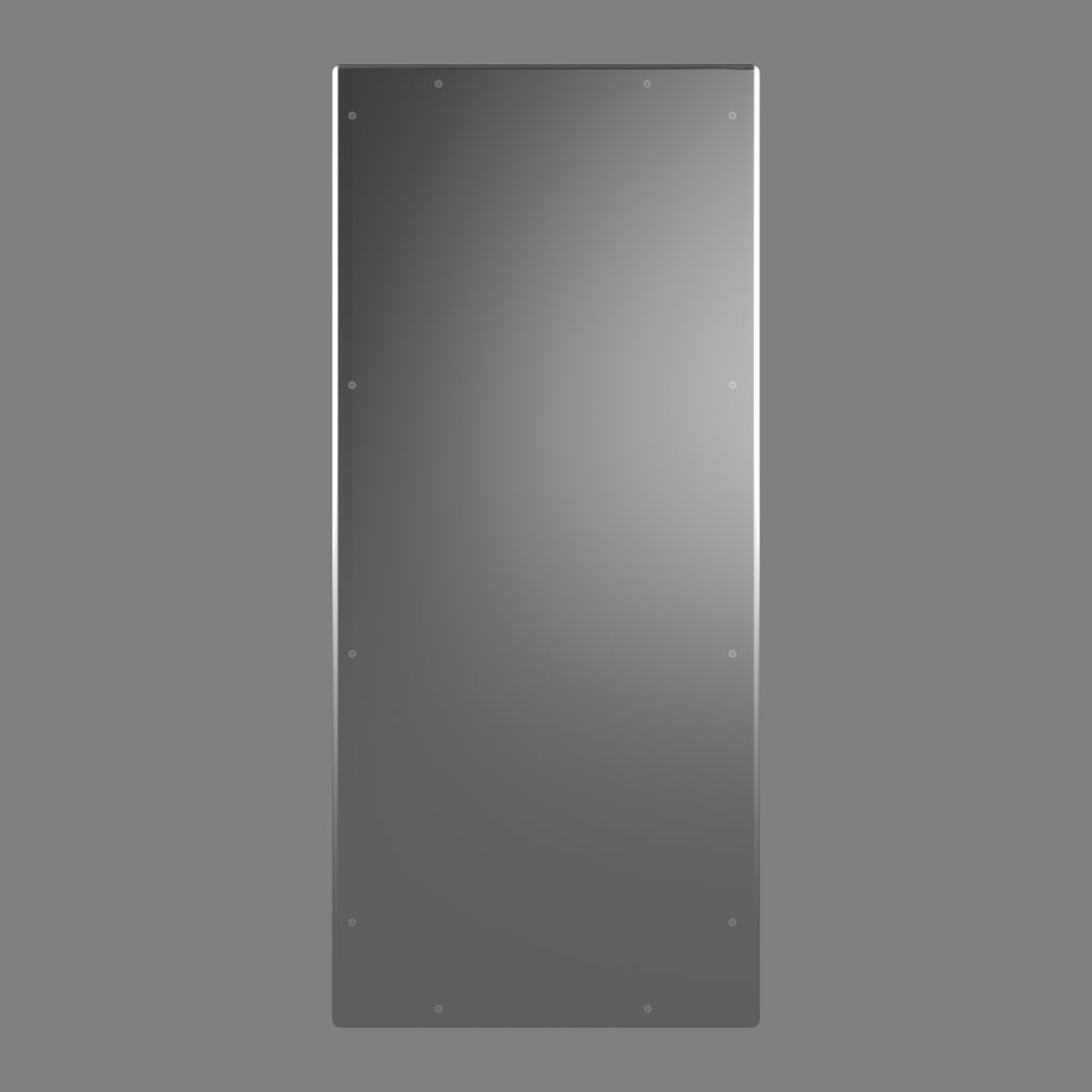 Robust stainless steel basin complete side view