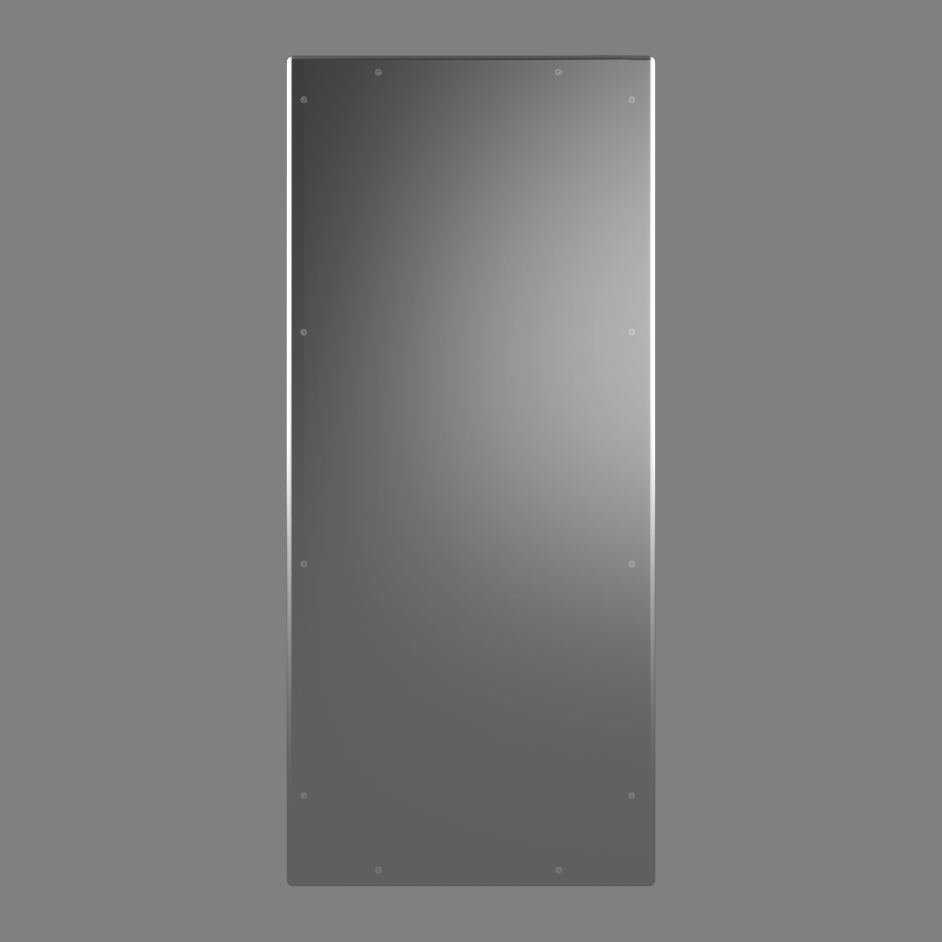 Robust stainless steel basin complete side view